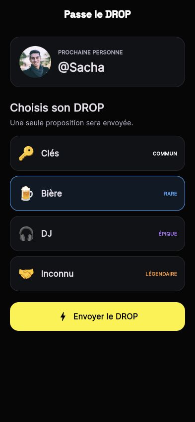 Passer un DROP